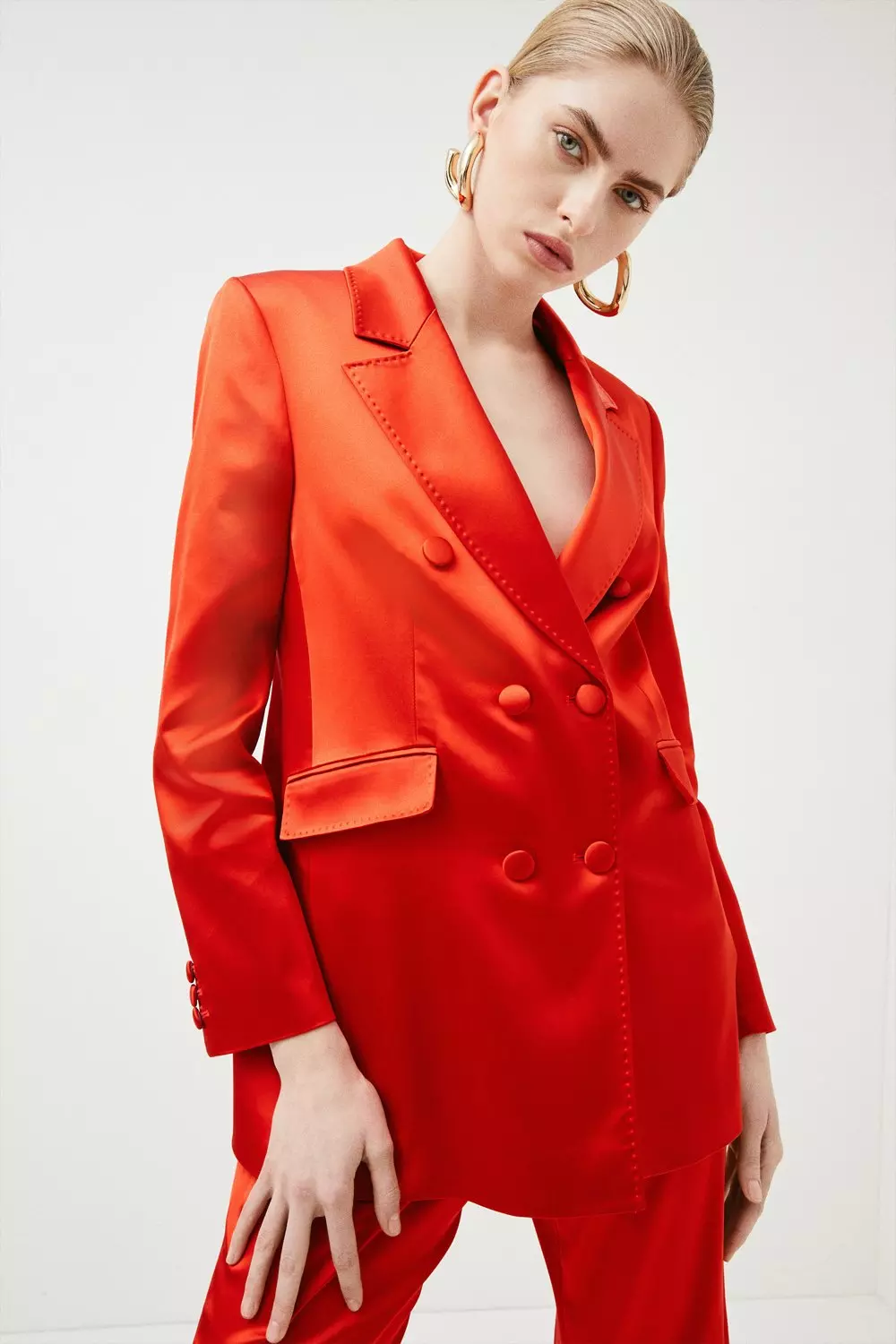 Karen millen red jacket hot sale